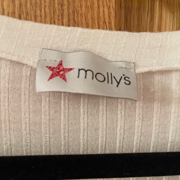 Pink, white, cheetah waffle knit top, size M (oversized) - Picture 3 of 4